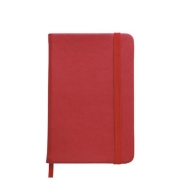 A6 notitieboekje met lijntjes rood